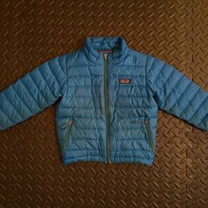 Kids Patagonia Down Sweater Blue Puffer Jacket 3T